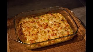 Gratin de poireaux lardons au Parmesan et Comté  La Cuisine de Monica [upl. by Annayk470]