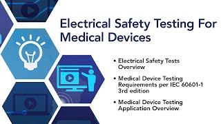 Electrical Safety Testing For Medical Devices [upl. by Leupold]