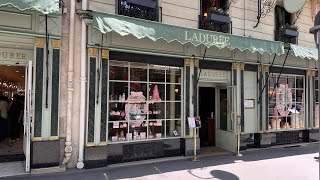 Lunch at Ladurée Pastry shop Macaron specialist foodie travel [upl. by Louisette]