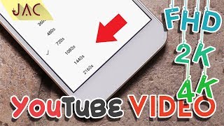 Cara Aktifkan Resolusi FULL HD 2K 4K Video Youtube Semua Android JAC Art Code [upl. by Cranston]