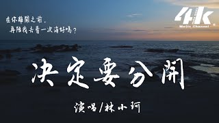 林小珂  決定要分開『決定要分開 不是我不愛，就當忘了你存在。』【高音質動態歌詞Lyrics】♫ [upl. by Ailiec]