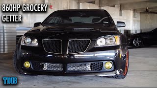 860HP Turbo Pontiac G8 Review Boost and Groceries [upl. by Atsuj99]