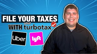 How To File Your Uber amp Lyft Driver Taxes Using TurboTax 2021 [upl. by Einolem]