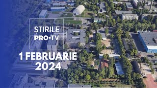 Știrile PRO TV  1 Februarie 2024 [upl. by Akkahs515]