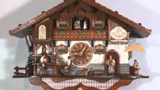 Cuckoo Clock 8daymovement ChaletStyle 44cm by Anton Schneider [upl. by Godrich636]