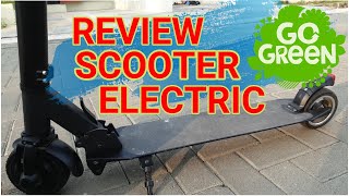 Review Scooter Electric  Otoped  Taffsport Electric Scooter  Lets Go Green [upl. by Simmie]