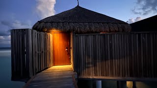 Maldives  Constance Moofushi Resort Hotel Senior Water Villas [upl. by Nylzor]