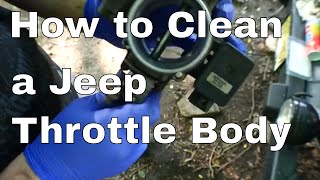 How to Clean a Jeep Wrangler Throttle Body [upl. by Etnuahc]