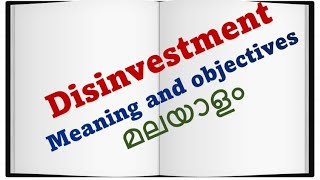 Disinvestment malayalam disinvestment [upl. by Constantin]