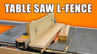 Table Saw LFence  DIY Table Saw Jig [upl. by Hackett906]