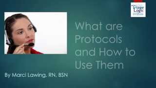 Telehealth Nurse Triage What are Protocols and How to Use Them [upl. by Dona]