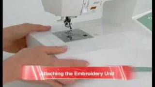 SINGER® FUTURA™ Converting to Embroidery Mode Tutorial [upl. by Lyckman]