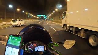 4K Kawasaki ZX25R  Shinjuku Japan  TRICKSTAR Exhaust [upl. by Alduino875]