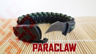 How to Make a Paraclaw Paracord Bracelet  Paracord Bracelet with Hidden Survival Knife [upl. by Asirahc]