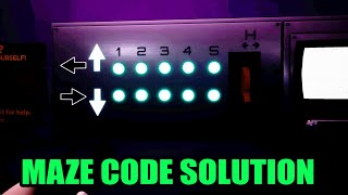 FNAF Security Breach  Maze Code  Control Key Location Mazercise [upl. by Einaej]