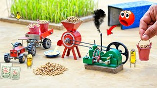 Tractor making 1968 diesel engine A to Z process science projectdiy tractor home made fluor mill [upl. by Aleakim355]