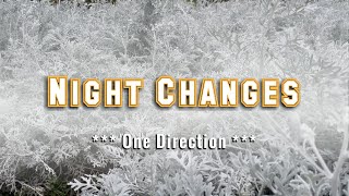 NIGHT CHANGES  Karaoke Version  in the style of One Direction [upl. by Lucila]