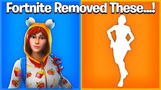 Fortnite Removed These Cosmetics For No Reason RIP Default Dance [upl. by Pages]