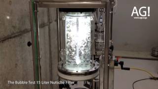 AG Nutsche Fliter Bubble Test Capacity 15 L [upl. by Aynwad265]