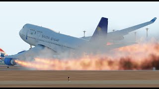 B747 Pilot Made A Big Mistake During Take Off In XPlane 11 [upl. by Eilyak]