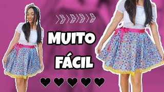 DIY COMO FAZER SAIA RODADA PRA FESTA JUNINA  EspecialFestaJunina [upl. by Marola257]