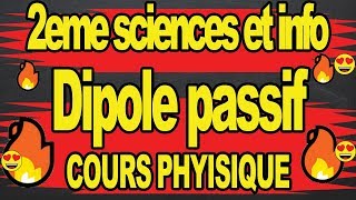 Carectéristique intensité tension dun dipole passif conducteur ohmique 2eme science et info [upl. by Frodin]