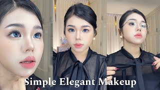 Simple Elegant Makeup  Sreynea ស្រីនា [upl. by Marcelline612]