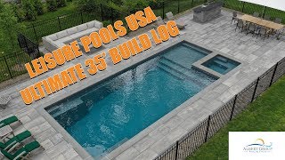 Leisure Pools Ultimate 35  Start to Finish  Albert Group Pools amp Patios [upl. by Zerk]