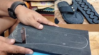 Making sandals from vulcanized rubber [upl. by Nitsraek]