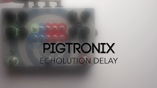 Pigtronix Echolution Analog Tap Tempo Delay Guitar Effects Pedal Demo [upl. by Oos]