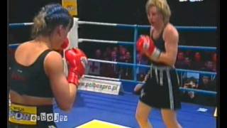 Female boxing Iwona Guzowska vs Chris Kreuz 2000 [upl. by Siri]