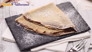 Crepe alla Nutella  Ricetta in 1 minuto [upl. by Kimitri]