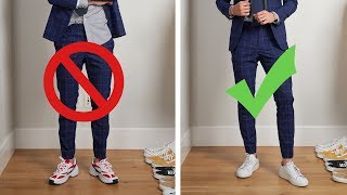 How to Wear Suits With Sneakers  8 Do’s amp Donts  Outfit Inspiration  Men’s Fashion [upl. by Caty]