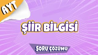 Şiir Bilgisi Soru Çözümü  2022 [upl. by Ahsercul467]