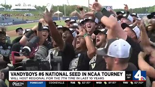 Vandy Baseball No 6 national seed in NCAA Tourney [upl. by Llehcor649]