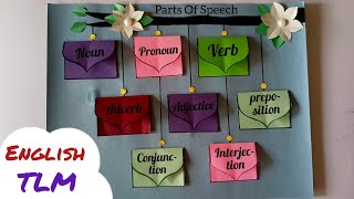 Parts Of Speech English TLM English Project Parts Of Speech English Project English TLM Easy [upl. by Sachs]