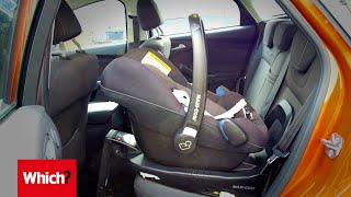 How to fit an isofix baby car seat in 60 seconds [upl. by Nnor]