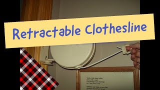 How to Use and Tighten a Retractable Clothesline [upl. by Arikehs]