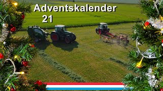 Adventskalender 2124 Fendt 312  Pöttinger Eurotop  Fendt 820  McHale V660  Luxemburg 2023 [upl. by Georgeta]