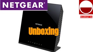 NETGEAR C6250100NAS AC1600 WiFi Cable Modem Router Combo unboxing [upl. by Nuj]