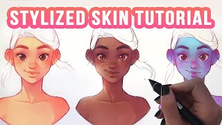 How to paint STYLIZED SKIN EASY [upl. by Proctor874]