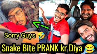 Crazy XYZ ne Prank Kr Diya 😂  Crazy XYZ Snake Bite [upl. by Nawk26]