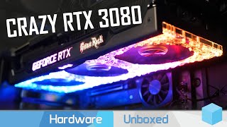 Palit RTX 3080 GameRock OC Review Thermals Overclocking amp Gaming Benchmarks [upl. by Desdee822]