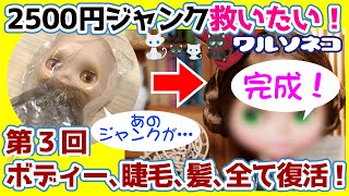 637 髪のツヤ復活、そして完成！ ジャンクネオブライス2500円を救いたい！第3回完結編 Junk Neo Blythe doll repair [upl. by Zorana]