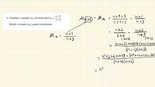 Estudo da monotonia de sucessões [upl. by Sixele]
