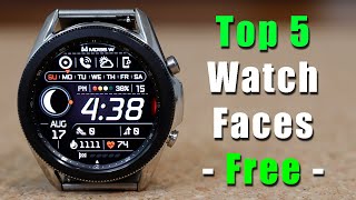 5 MustHave Watch Faces for your Samsung Galaxy Watch Any Model [upl. by Peterec884]