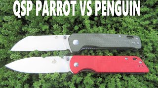 QSP PENGUIN VS PARROT  QSP KNIVE COMPARISON [upl. by Onilegna195]