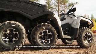 2015 CanAm Outlander 6x6 ATV Features  6FEEL DRIVE [upl. by Donalt942]