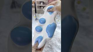 Bluewhite cat’s paw squishy stressfree satisfying handmade diycraft diy [upl. by Oremo]