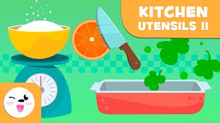 Kitchen Utensils  Episode 2  Vocabulary for Kids [upl. by Burrill]